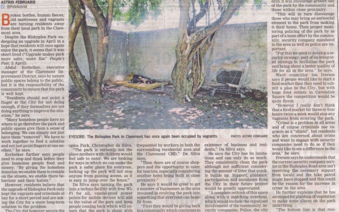 Certainly no walk in the park (People’s Post, 19 December 2013)